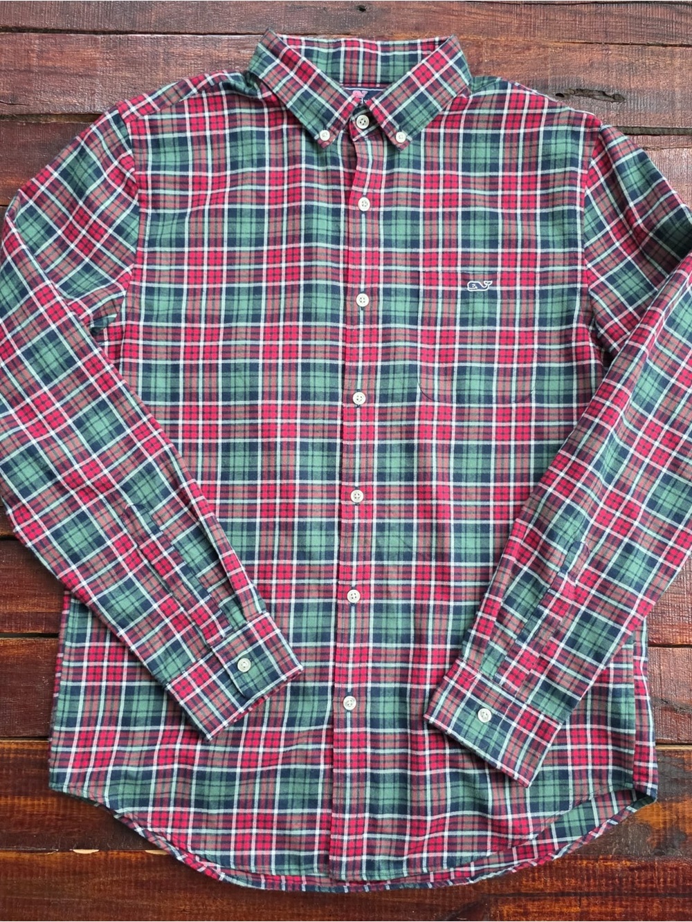 Vineyard Vines Performance Slim Fit Tucker Shirt Plaid Men’s Size Medium